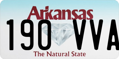 AR license plate 190VVA