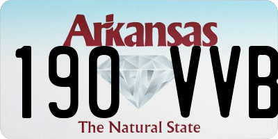 AR license plate 190VVB