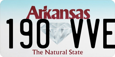AR license plate 190VVE