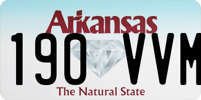 AR license plate 190VVM