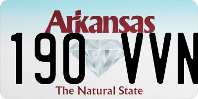 AR license plate 190VVN