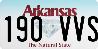 AR license plate 190VVS