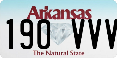 AR license plate 190VVV