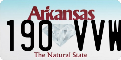 AR license plate 190VVW