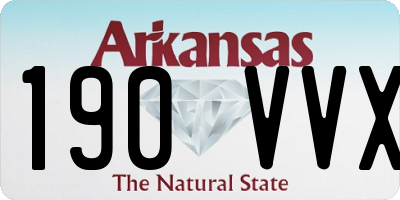 AR license plate 190VVX