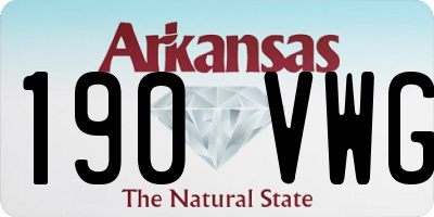 AR license plate 190VWG