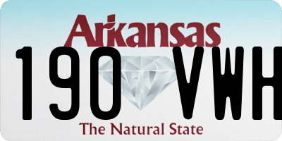 AR license plate 190VWH