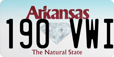 AR license plate 190VWI