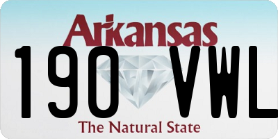 AR license plate 190VWL