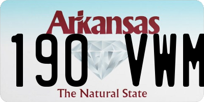 AR license plate 190VWM