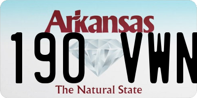 AR license plate 190VWN