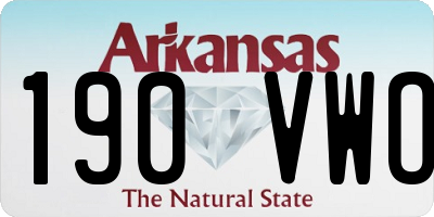 AR license plate 190VWO