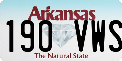 AR license plate 190VWS
