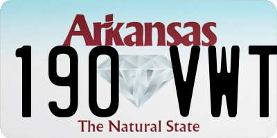 AR license plate 190VWT