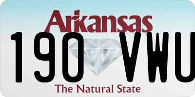 AR license plate 190VWU