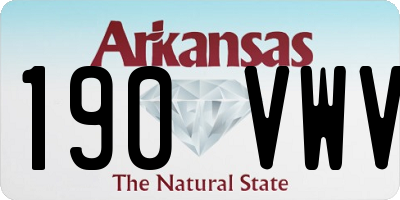 AR license plate 190VWV