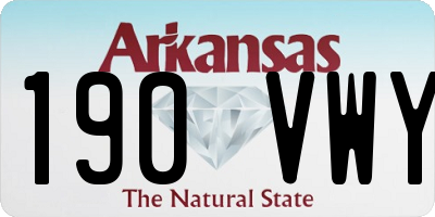 AR license plate 190VWY