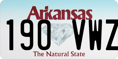 AR license plate 190VWZ