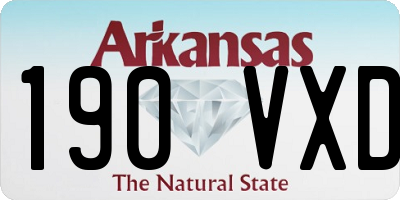AR license plate 190VXD