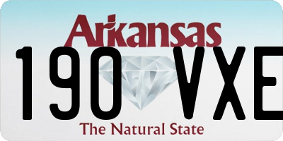 AR license plate 190VXE