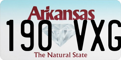 AR license plate 190VXG
