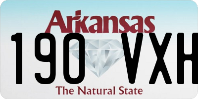 AR license plate 190VXH