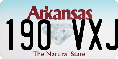 AR license plate 190VXJ