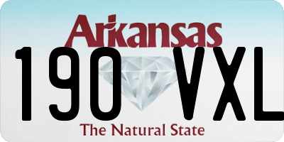 AR license plate 190VXL