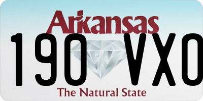 AR license plate 190VXO