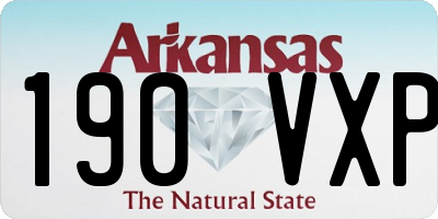 AR license plate 190VXP