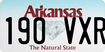 AR license plate 190VXR