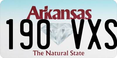 AR license plate 190VXS