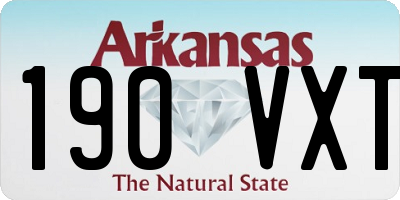 AR license plate 190VXT
