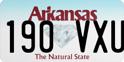 AR license plate 190VXU