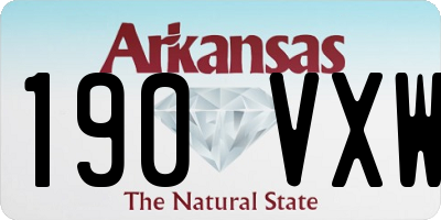 AR license plate 190VXW
