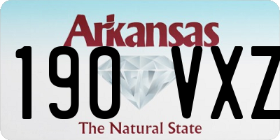 AR license plate 190VXZ