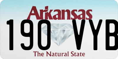 AR license plate 190VYB