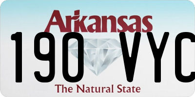 AR license plate 190VYC