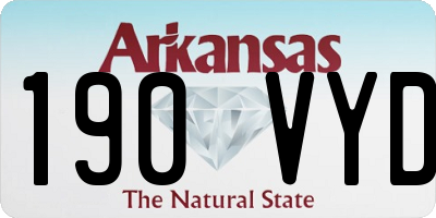 AR license plate 190VYD