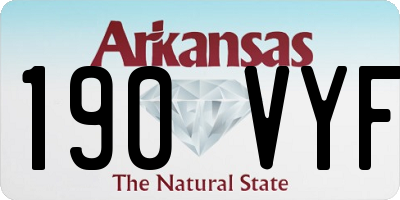 AR license plate 190VYF
