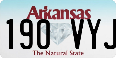 AR license plate 190VYJ