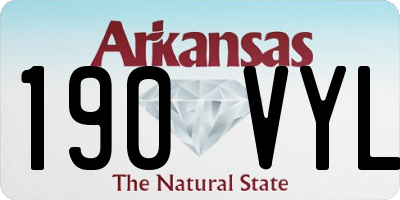 AR license plate 190VYL
