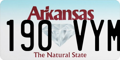 AR license plate 190VYM