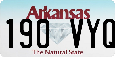 AR license plate 190VYQ