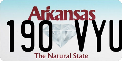 AR license plate 190VYU