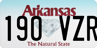 AR license plate 190VZR