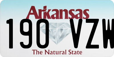 AR license plate 190VZW
