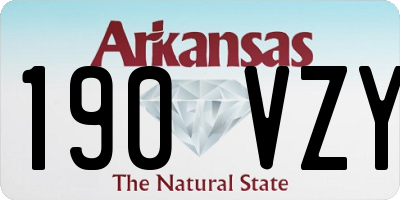 AR license plate 190VZY