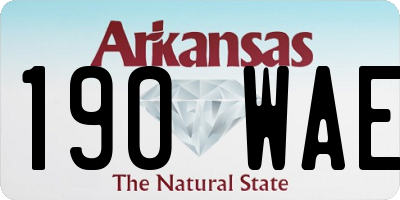 AR license plate 190WAE