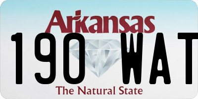 AR license plate 190WAT